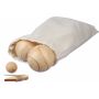 Houten balspelset Quillian bruin