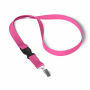 Afneembare polyester lanyard in Pantone-kleur met zeefdruk en bulldogclip Afneembare polyester lanyard in Pantone-kleur met zeefdruk en bulldogclip