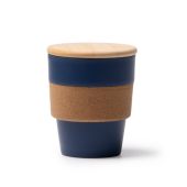 LOVREN Beker PP, kurk, bamboe 350 ml - donkerblauw
