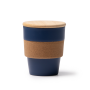 LOVREN Beker PP, kurk, bamboe 350 ml - donkerblauw LOVREN Beker PP, kurk, bamboe 350 ml - donkerblauw