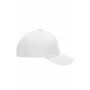 6 Panel Polyester Peach Cap white one size
