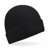 Biologisch katoenen muts met technische patch Black One Size