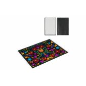 Deurmat sublimatie 50x75 cm - Zwart