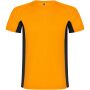 Shanghai sportshirt met korte mouwen voor kinderen - Fluor oranje/Zwart - 4