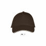 LONG BEACH - LONG BEACH VIJFPANELENPET - M - Chocolate/Beige LONG BEACH - LONG BEACH VIJFPANELENPET - M - Chocolate/Beige