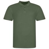AWDis The 100 Cotton Piqué Polo Shirt, Earthy Green, 3XL, Just Polos