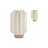 Coollux vouwbare papieren LED lamp Eos op houten voet, 25 cm  (brievenbus doos) - Natuur