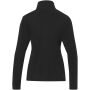 Amber GRS gerecycled dames fleece jas met volledige rits - Zwart - XS