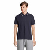 PALERMO - PALERMO POLOSHIRT - L - Franse Marine/wit