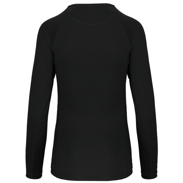 Ladies' long-sleeved sports T-shirt Black XL Ladies' long-sleeved sports T-shirt Black XL