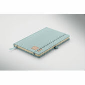 CORDI NOTE - A5 RPET corduroy notitieboek - Babyblauw