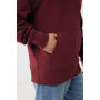 IQONIQ Yoho gerecycled katoen relaxed hoodie, bordeauxrood (L)