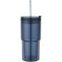 Archer 480 ml dubbelwandige plastic beker - Oceaanblauw