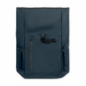 BANGKOK ROLL - Rolltop laptop rugzak 600D     MO2643 - Blauw