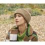 CHUNKY KNITTED PATCH BEANIE, ESPRESSO HAZE, One size, BEECHFIELD