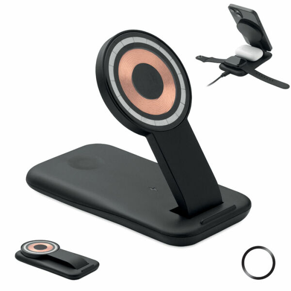 PENDOLESS - 3-in-1 draadloze oplader 15W PENDOLESS - 3-in-1 draadloze oplader 15W