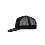 5 Panel Flat Peak Cap black/black one size