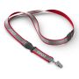 Afneembare polyester keycord met reflecterende overlay