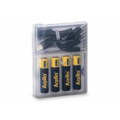 Aqiila Oplaadbare USB-C Batterijen AA 600mAh 4-pack - Zwart