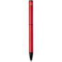 Verton balpen van gerecycled aluminium met draaibare huls (blauwe inkt) - Rood