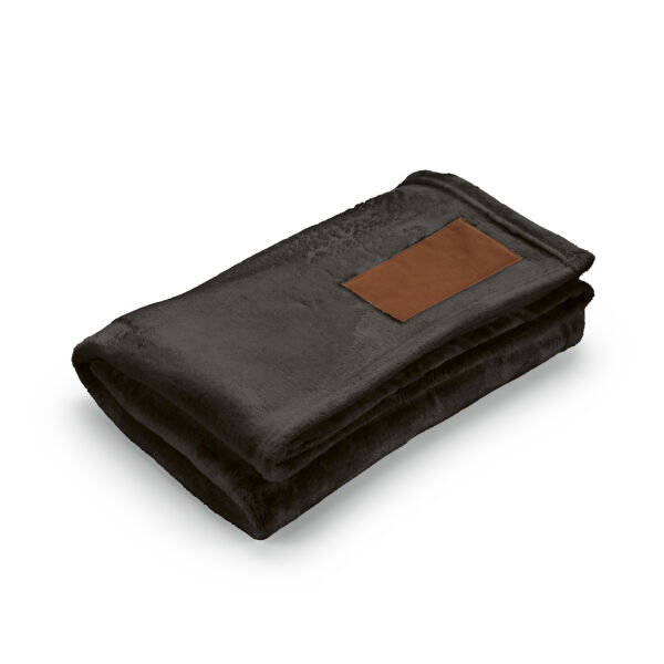 Fleece deken Van Eyck | rPET | 160×120 cm | Met PU label | Donkergrijs Fleece deken Van Eyck | rPET | 160×120 cm | Met PU label | Donkergrijs