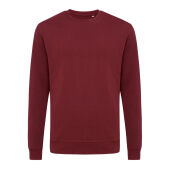 IQONIQ Zion gerecycled katoen sweater, bordeauxrood (XXS)