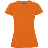 Montecarlo sportshirt met korte mouwen voor dames - Fluor Orange - 2XL