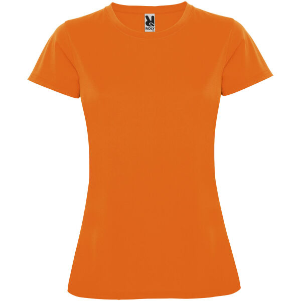 Montecarlo short sleeve women's sports t-shirt - Fluor Orange - 2XL