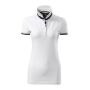 Polo Shirt women's Collar Up white XXL