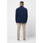 IQONIQ Talung gerecycled polyester fleece jas met rits, donkerblauw (L)