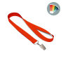 Polyester zeefdruk lanyard met Bulldog clip
