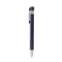 BLOMY balpen van gerecycled aluminium met matte finish - donkerblauw