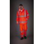 Ademende regenjasj Hi-Vis Soft Flex Hi Vis Orange S