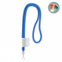Polyester 2-kleurige koord-lanyard met full color label