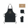 GALA SET - Recycled cotton kitchen set - Black