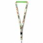 Afneembare polyester keycord met gesublimeerde satijnen overlay