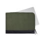 VINGA Marlow RCS recycled polyester 16" laptop sleeve, groen, zwart VINGA Marlow RCS recycled polyester 16" laptop sleeve, groen, zwart