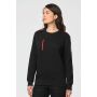 Day To Day sweater zakje met contrasterende rits Navy / Fluorescent Orange 3XL
