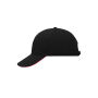 6 Panel Sandwich Cap black/red one size