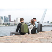 Bobby Hero Regular, anti-diefstal rugzak, groen, zwart