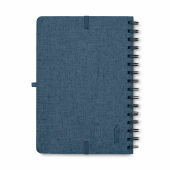 STRATA - A5 notitieboekje met telefoonhoude - Blauw
