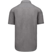 Overhemd in onderhoudsvriendelijk polykatoen-popeline korte mouwen heren Marl Storm Grey XL Overhemd in onderhoudsvriendelijk polykatoen-popeline korte mouwen heren Marl Storm Grey XL