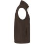 Fleece bodywarmer met binnenkant van sherpa uniseks Chocolate 3XL