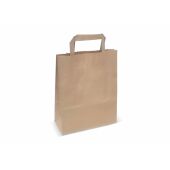 Papieren draagtas 70g/m² 28x10x22cm - Bruin
