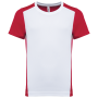 Ecologisch sport-T-shirt in twee kleuren voor kinderen White / Red 4/6 jaar