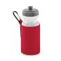 WATER BOTTLE AND HOLDER, CLASSIC RED, One size, QUADRA