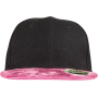 Bronx glitter snapbackpet met platte klep Black / Pink One Size