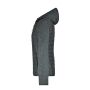 Ladies' Knitted Hybrid Jacket grey-melange/anthracite-melange S