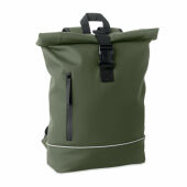 LAPTOSA - Laptop 15" rolltop PU rugzak - Donker Marinegroen