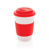Herbruikbare koffiebeker 270ml, rood